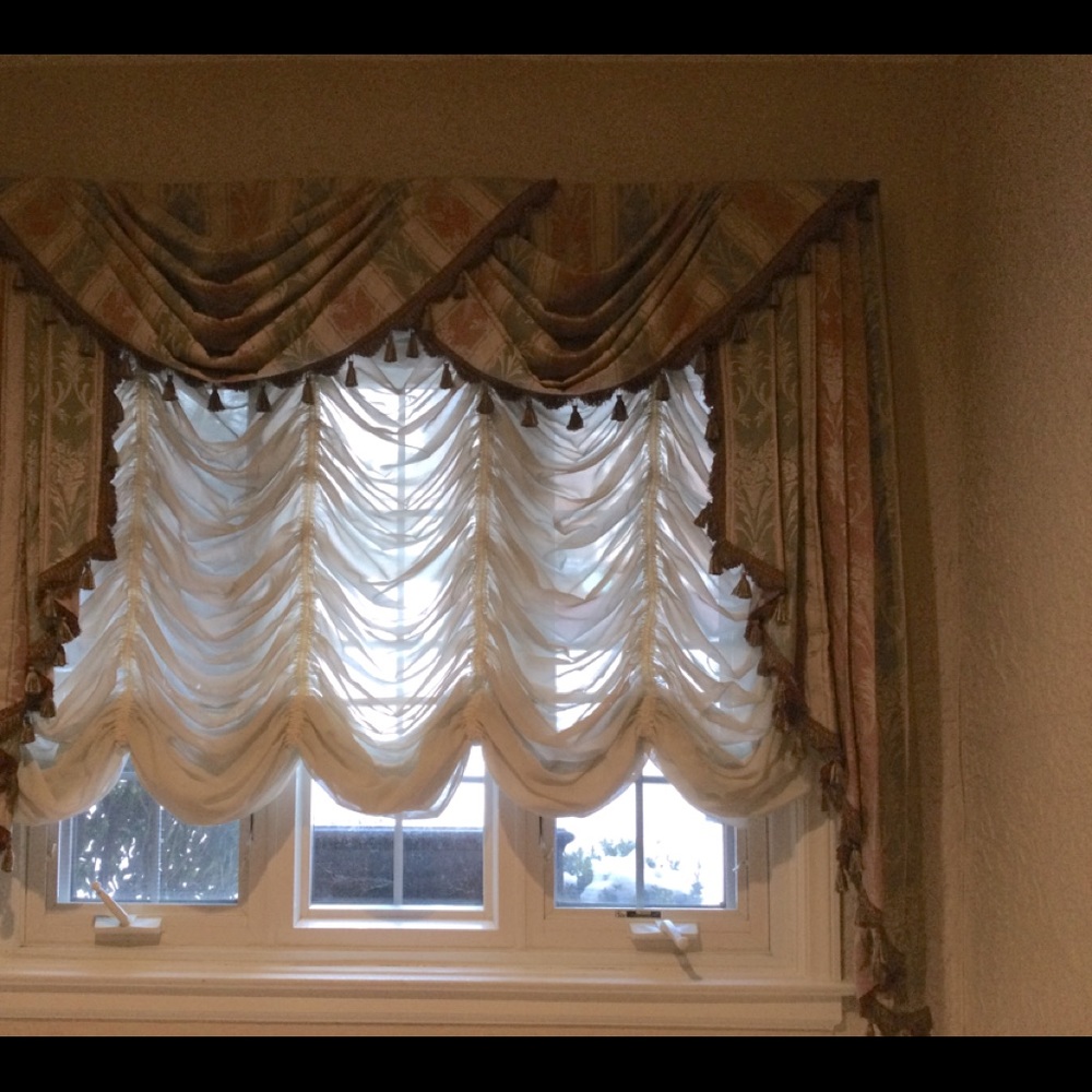 custom jabot drapes DRAPES ONLY. Shades are sold